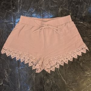 Light Pastel Pink Paperbag Shorts